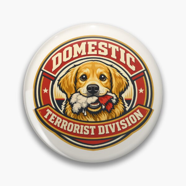 Item preview, Domestic Terrorist Division Dog Training Golden Retriever Art designed and sold by SplashTastic.