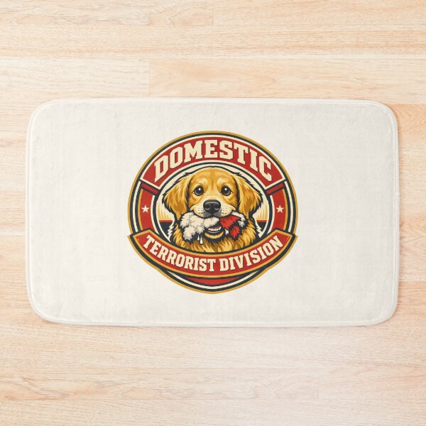 Item preview, Domestic Terrorist Division Dog Training Golden Retriever Art designed and sold by SplashTastic.