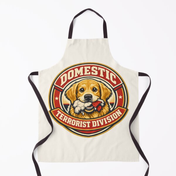 Item preview, Domestic Terrorist Division Dog Training Golden Retriever Art designed and sold by SplashTastic.