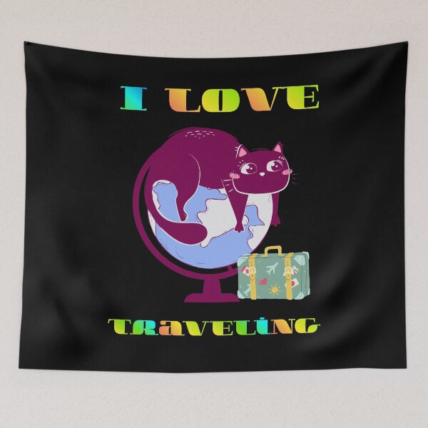Item preview, I Love Traveling. designed and sold by Dinasshop.