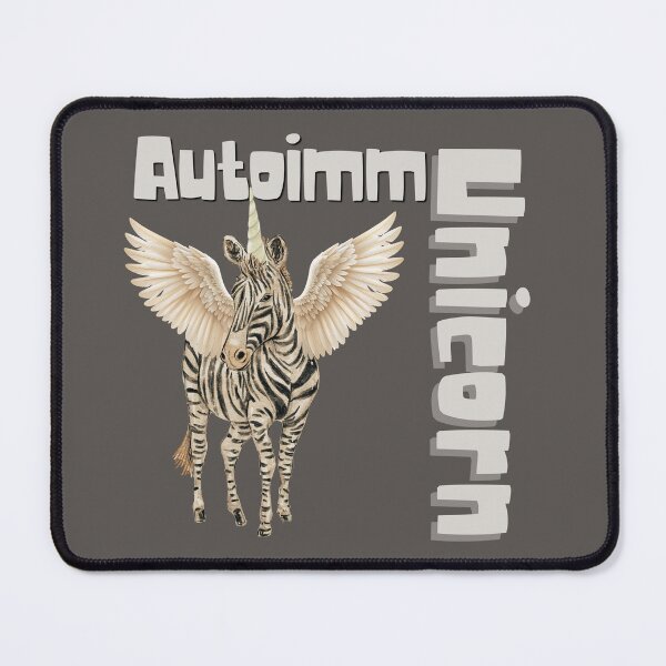 Item preview, Autoimmunicorn Chronic Illness Zebra Unicorn designed and sold by pulse_retail.