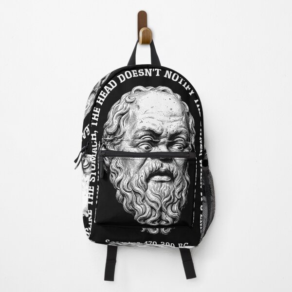 Item preview, Funny Philosophy Socrates Quote Empty Head Stomach designed and sold by GrandeDuc.
