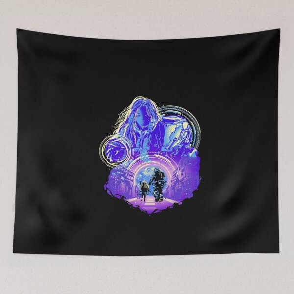 Item preview, Lunar's Adventure Pragmata Futuristic Minimal Artwork Sci-Fi Wall Art designed and sold by Hypertwenty Designs.