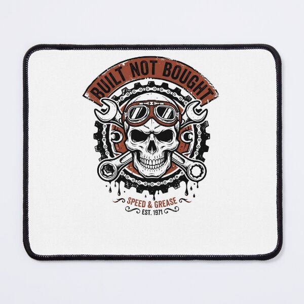 Item preview, Vintage Mechanic Skull Wrench Built Not Bought Motorsport T-Shirt designed and sold by Egyptian king ⭐⭐⭐⭐⭐.