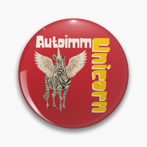 Item preview, Autoimmune Chronic Illness Zebra Unicorn designed and sold by pulse_retail.