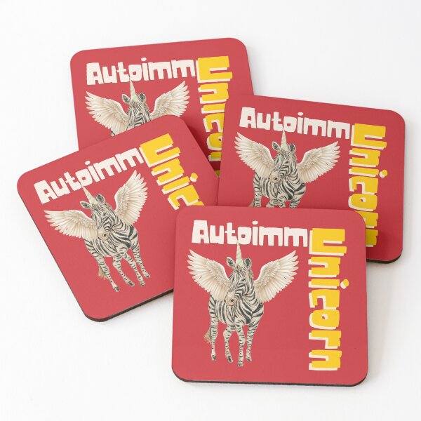Item preview, Autoimmune Chronic Illness Zebra Unicorn designed and sold by pulse_retail.