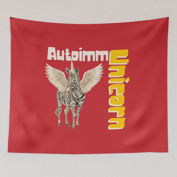 Item preview, Autoimmune Chronic Illness Zebra Unicorn designed and sold by pulse_retail.
