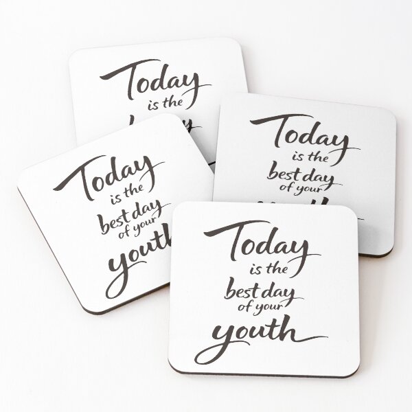 Item preview, Today Is The Best Day Inspirational Calligraphy designed and sold by cyj1978store.