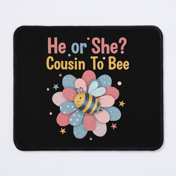 Item preview, Gender Reveal He Or She Cousin To Bee Baby Shower designed and sold by LuminOrb.