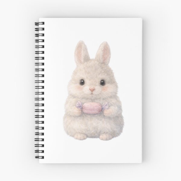 Item preview, Sweet Bunny with Pink Candy – Soft Watercolor Animal Art designed and sold by lovelistivkaa.