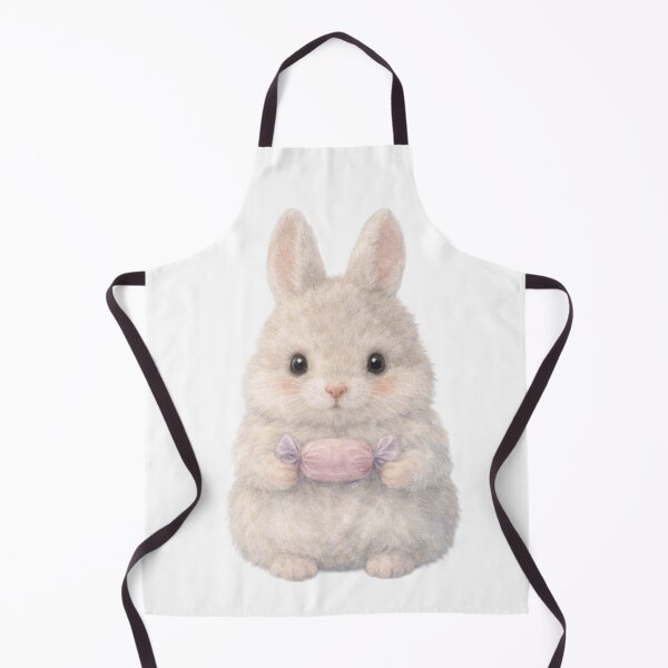 Item preview, Sweet Bunny with Pink Candy – Soft Watercolor Animal Art designed and sold by lovelistivkaa.