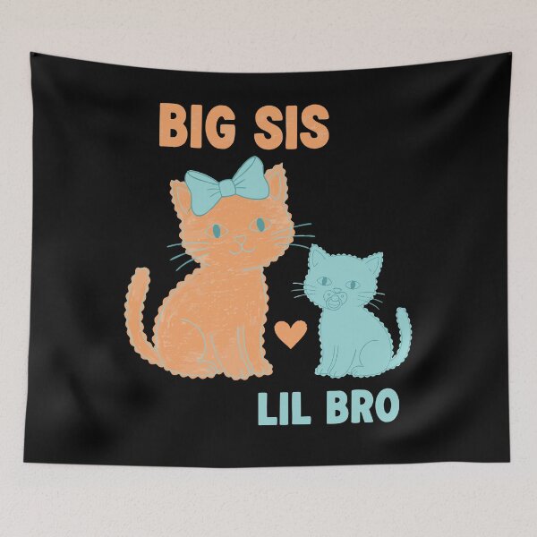 Item preview, Gender Reveal Baby Shower Big Sis Lil Bro Baby designed and sold by LuminOrb.