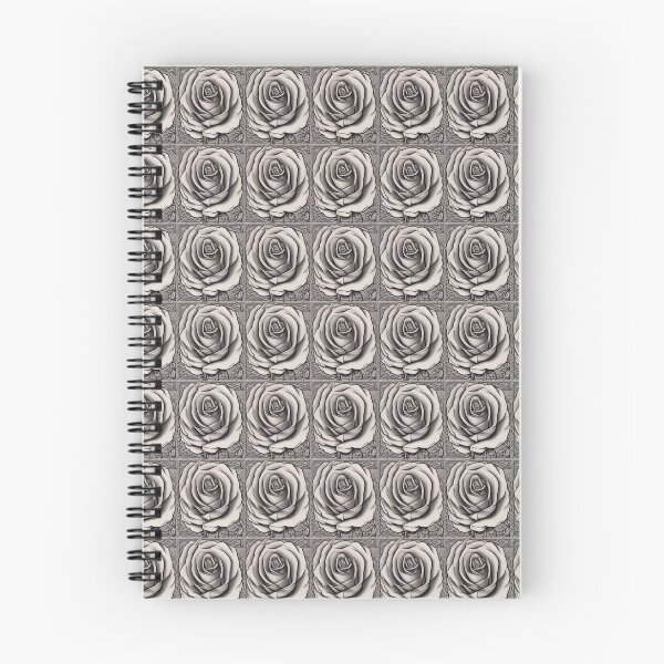 Item preview, Floral Echoes: The Monochrome Grid designed and sold by inkioboutique.