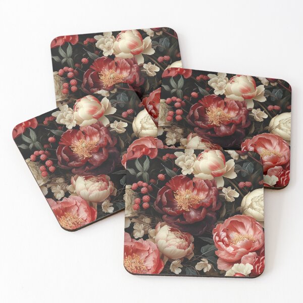 Item preview, Floral pattern with peonies designed and sold by Leylita Design.