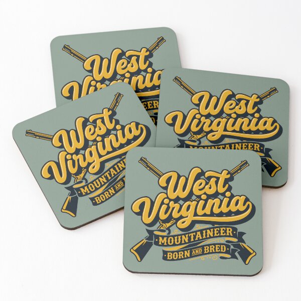 Item preview, West Virginia Mountaineer Born Bred Heavy Retro Script Appalachian Soul designed and sold by Cozy-Old-Pub.