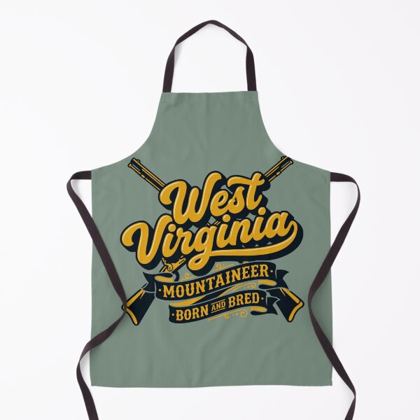 Item preview, West Virginia Mountaineer Born Bred Heavy Retro Script Appalachian Soul designed and sold by Cozy-Old-Pub.