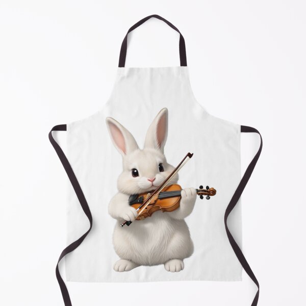 Item preview, Cute Bunny Violinist – Classical Music & Fluffy Art Illustration designed and sold by lovelistivkaa.