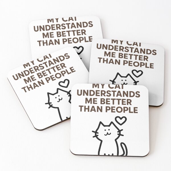 Item preview, Cat Lover Shirt – My Cat Understands Me Better Than People designed and sold by PeterskyDesign.