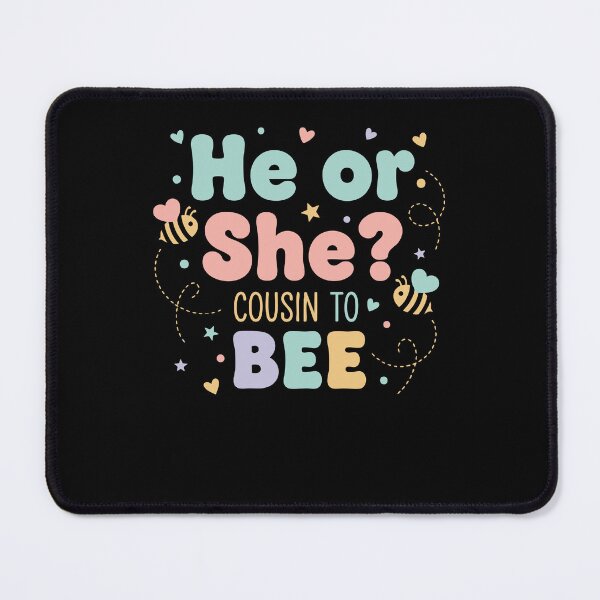 Item preview, Gender Reveal He Or She Cousin To Bee Baby Shower designed and sold by LuminOrb.