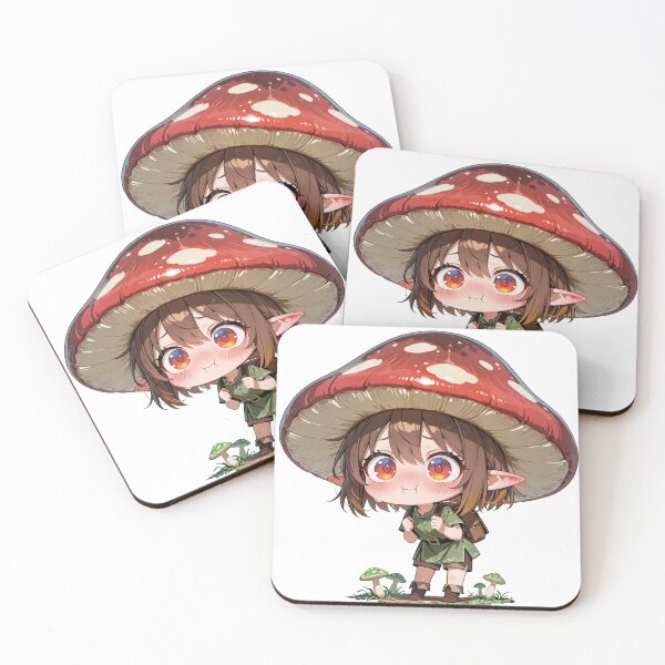 Item preview, Adorable Kawaii Chibi Mushroom Elf designed and sold by RenderedDesires.