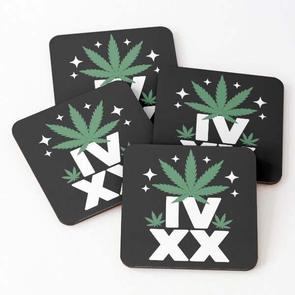 Item preview, IV XX 420 Roman Numeral Weed Funny Stoner Joke designed and sold by Say It With Ink.