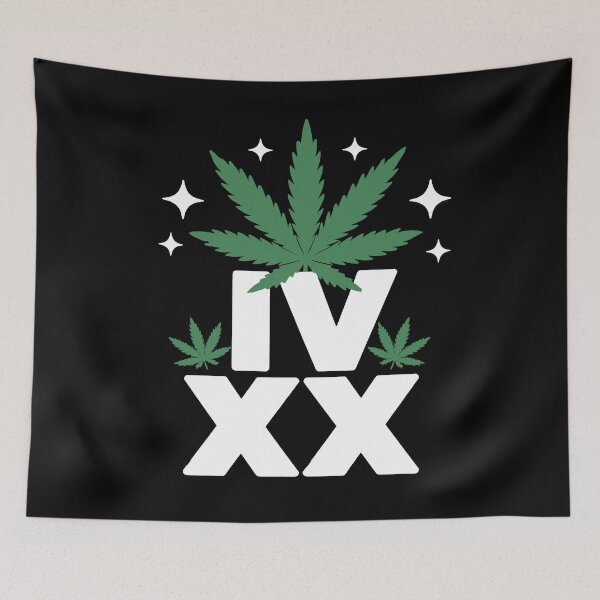 Item preview, IV XX 420 Roman Numeral Weed Funny Stoner Joke designed and sold by Say It With Ink.