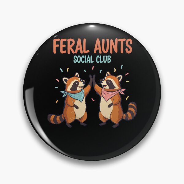 Item preview, Gender Reveal Feral Aunts Social Club Baby Shower designed and sold by LuminOrb.