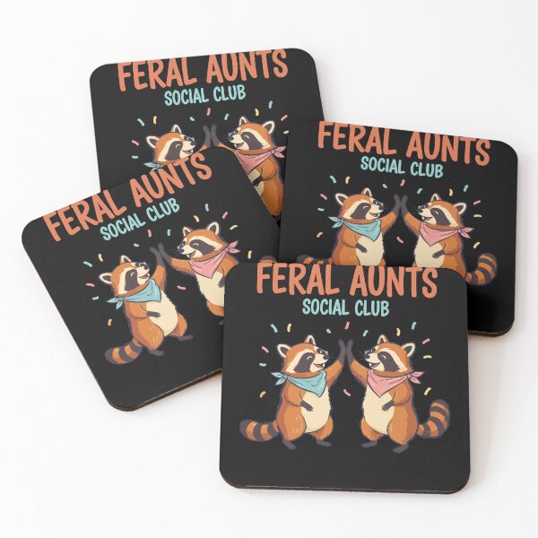Item preview, Gender Reveal Feral Aunts Social Club Baby Shower designed and sold by LuminOrb.