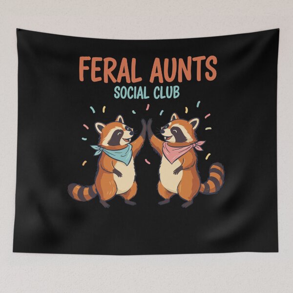 Artikelvorschau, Babyparty mit Geschlechtsenthüllung im Rahmen des „Feral Auns Social Club“ entworfen und verkauft von LuminOrb.