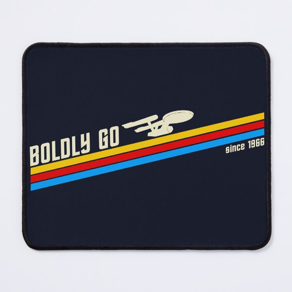 Item preview, Boldly Go – Retro Sci‑Fi Starship Silhouette (Since 1966) designed and sold by VoglR.