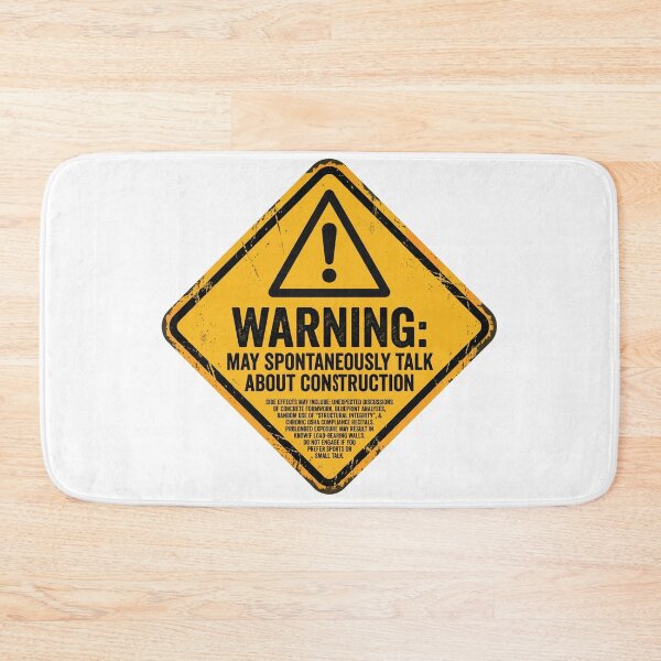 Item preview, Warning May Spontaneously Talk About Construction Funny Worker T-Shirt designed and sold by Egyptian king ⭐⭐⭐⭐⭐.