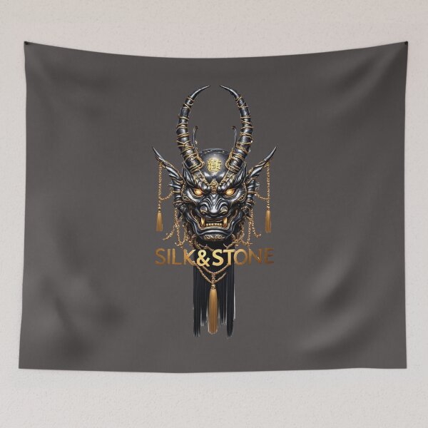 Item preview,  SILK & STONE I The Obsidian Hannya Mask I No. 02 designed and sold by Shift-Bloom.