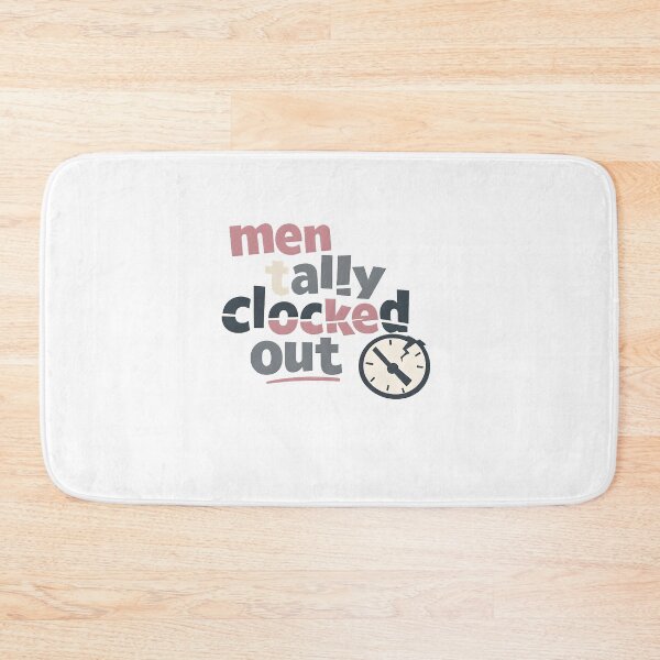 Item preview, "Mentally Clocked Out" | Aesthetic Sarcastic Quote & Office Humor Art designed and sold by Naviora.