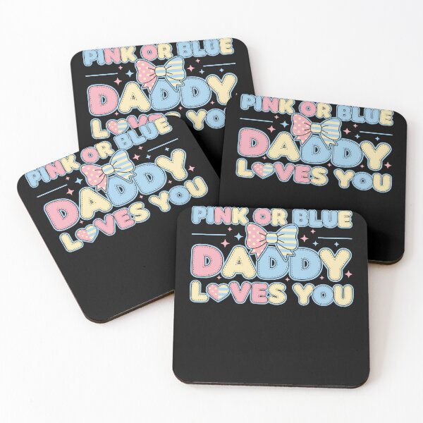 Item preview, Gender Reveal Pink Or Blue Daddy Loves You Baby designed and sold by LuminOrb.