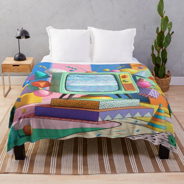 Item preview, Retro TV with 80s geometric shapes designed and sold by AnnArtshock.