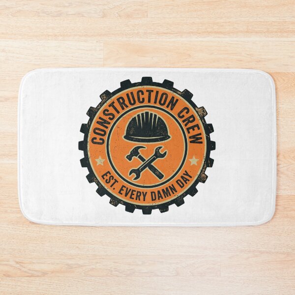 Item preview, Vintage Construction Crew Retro Badge Hard Hat Worker T-Shirt designed and sold by Egyptian king ⭐⭐⭐⭐⭐.
