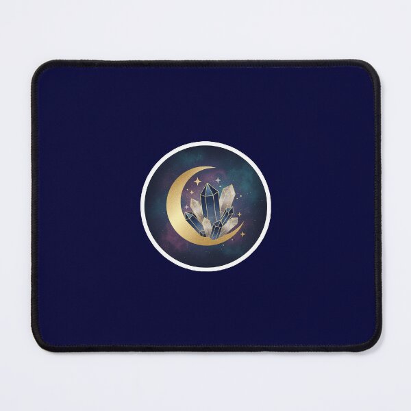 Item preview, Celestial Moon and Magic Crystals Aesthetic Sticker designed and sold by Stickerhubz.