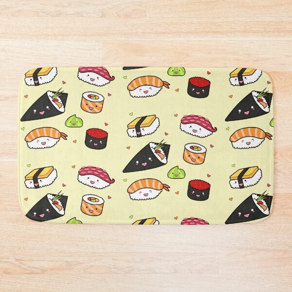 Item preview, Sushi Rolls - Kawaii Sushi Rolls, Japanese Food Cartoon, Adorable Anime Style Sushi Design designed and sold by trendieprints.