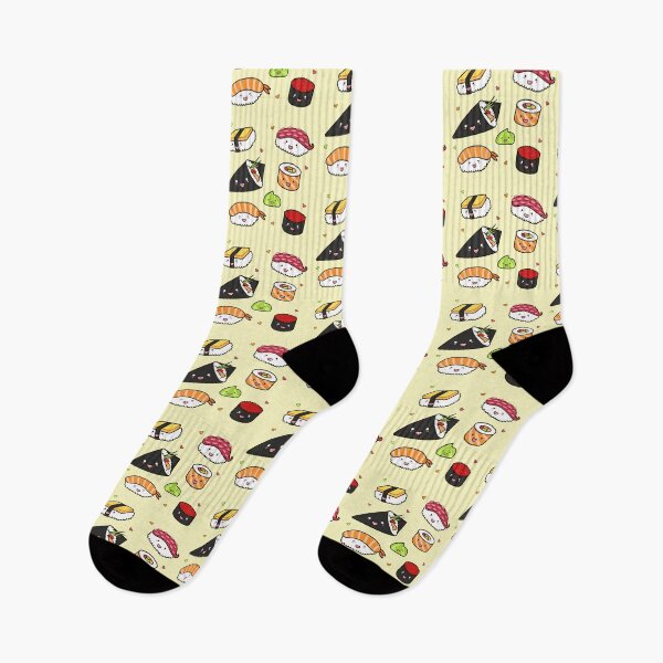 Artikelvorschau, Sushi-Rollen – Kawaii-Sushi-Rollen, japanisches Essen im Cartoon-Stil, bezauberndes Sushi-Design im Anime-Stil entworfen und verkauft von trendieprints.