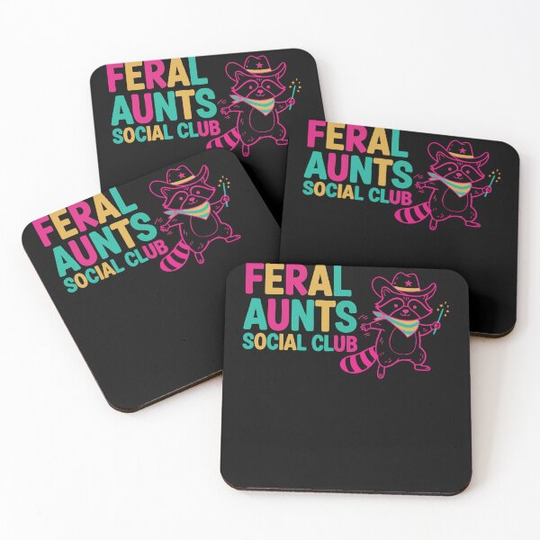 Item preview, Gender Reveal Feral Aunts Social Club Baby Shower designed and sold by LuminOrb.