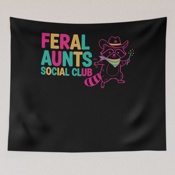 Item preview, Gender Reveal Feral Aunts Social Club Baby Shower designed and sold by LuminOrb.
