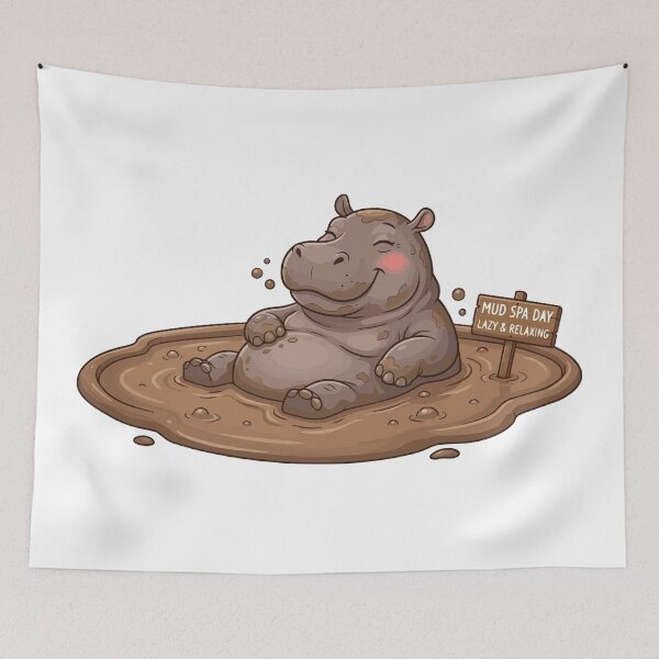Item preview, Mud Spa Zen Master Chilling Hippopotamus designed and sold by Petzzz.