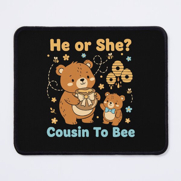 Item preview, Gender Reveal He Or She Cousin To Bee Baby Shower designed and sold by LuminOrb.