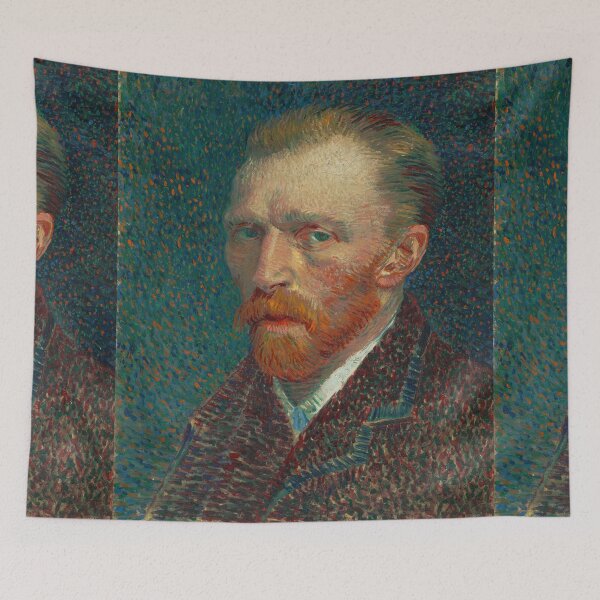 Item preview, Self Portrait 4 by Vincent van Gogh: Vibrant Post Impressionist Art Print designed and sold by artofuniverse.