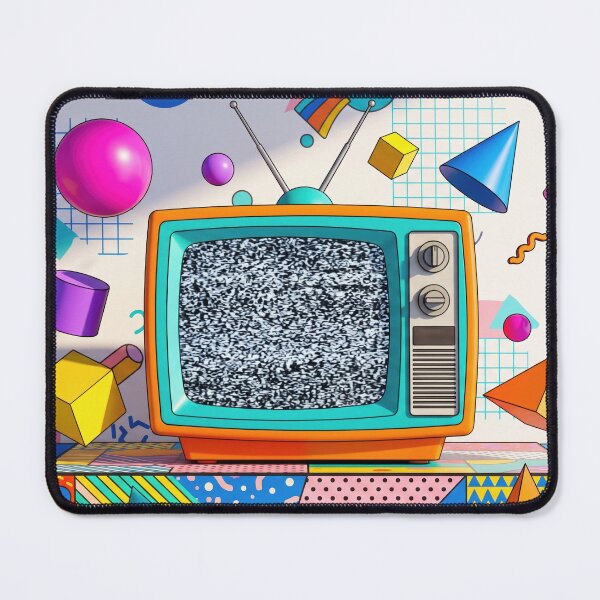 Item preview, Colorful Retro TV with Geometric Chaos designed and sold by AnnArtshock.