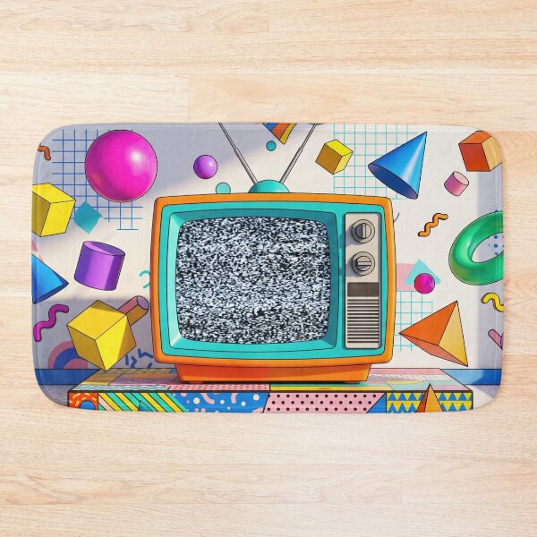 Item preview, Colorful Retro TV with Geometric Chaos designed and sold by AnnArtshock.