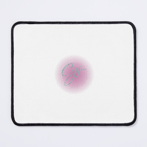 Item preview, C Y J Signature Logo in Pink Mint Dot Background designed and sold by cyj1978store.