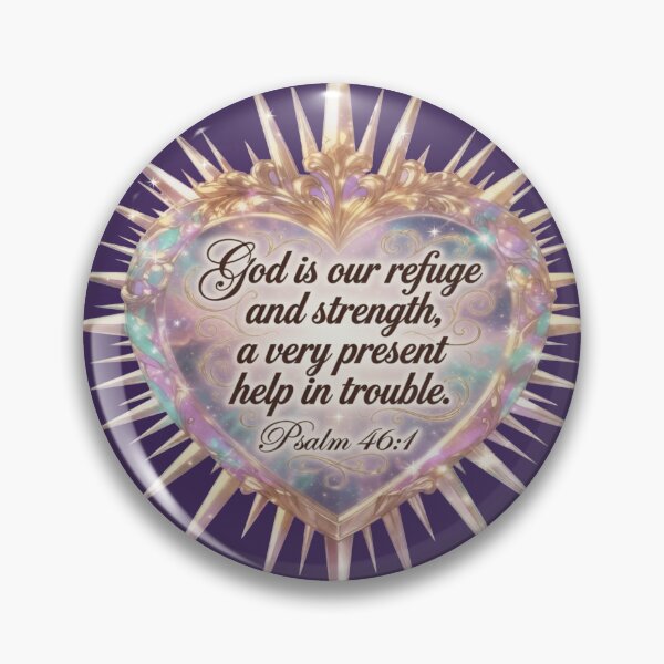 Item preview, God is our refuge and strength - Psalm 46:1 Manga Art Design designed and sold by lbgearhart.