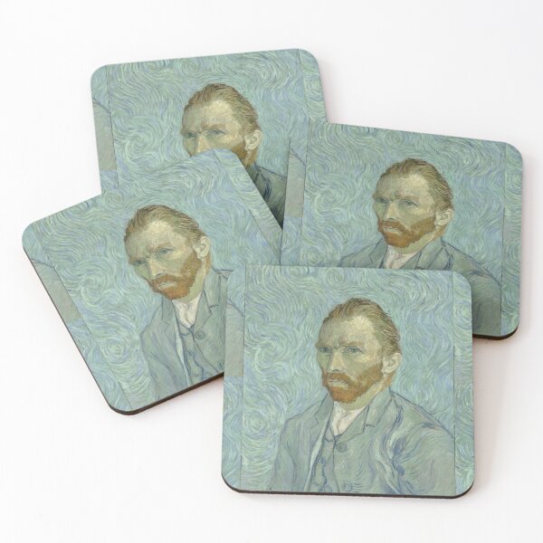 Item preview, Self Portrait 5 by Vincent van Gogh: Post Impressionist Fine Art Print designed and sold by artofuniverse.