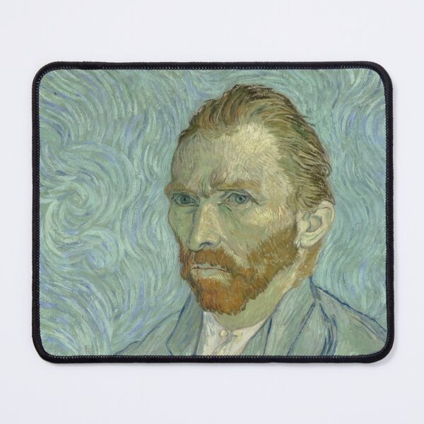 Item preview, Self Portrait 5 by Vincent van Gogh: Post Impressionist Fine Art Print designed and sold by artofuniverse.